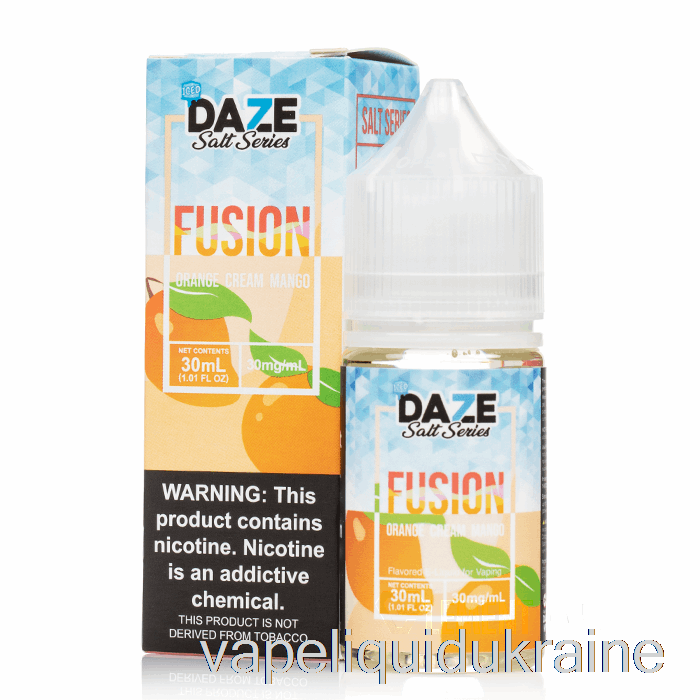 Vape Ukraine ICED Orange Cream Mango - 7 Daze Fusion Salts - 30mL 30mg